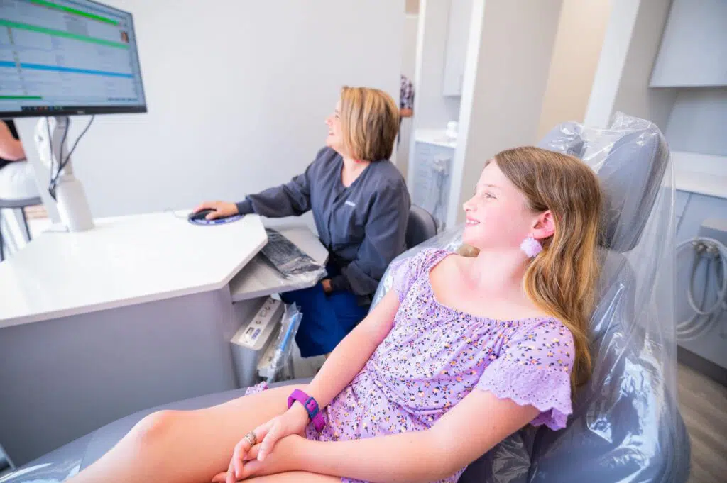 Teen Girl At Orthodontic Appointment